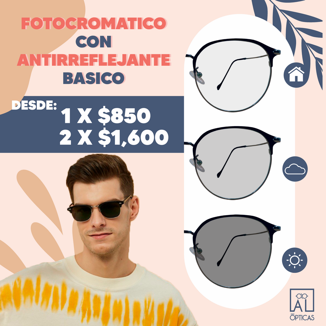 FOTOCROMATICO CON ANTIRREFLEJANTE BASICO